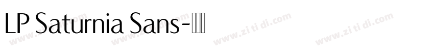 LP Saturnia Sans字体转换